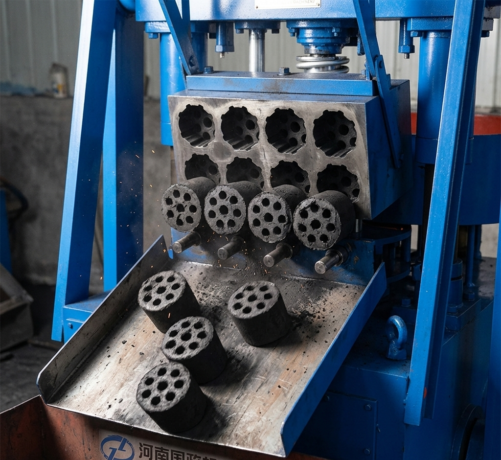 Multi-hole Charcoal Production