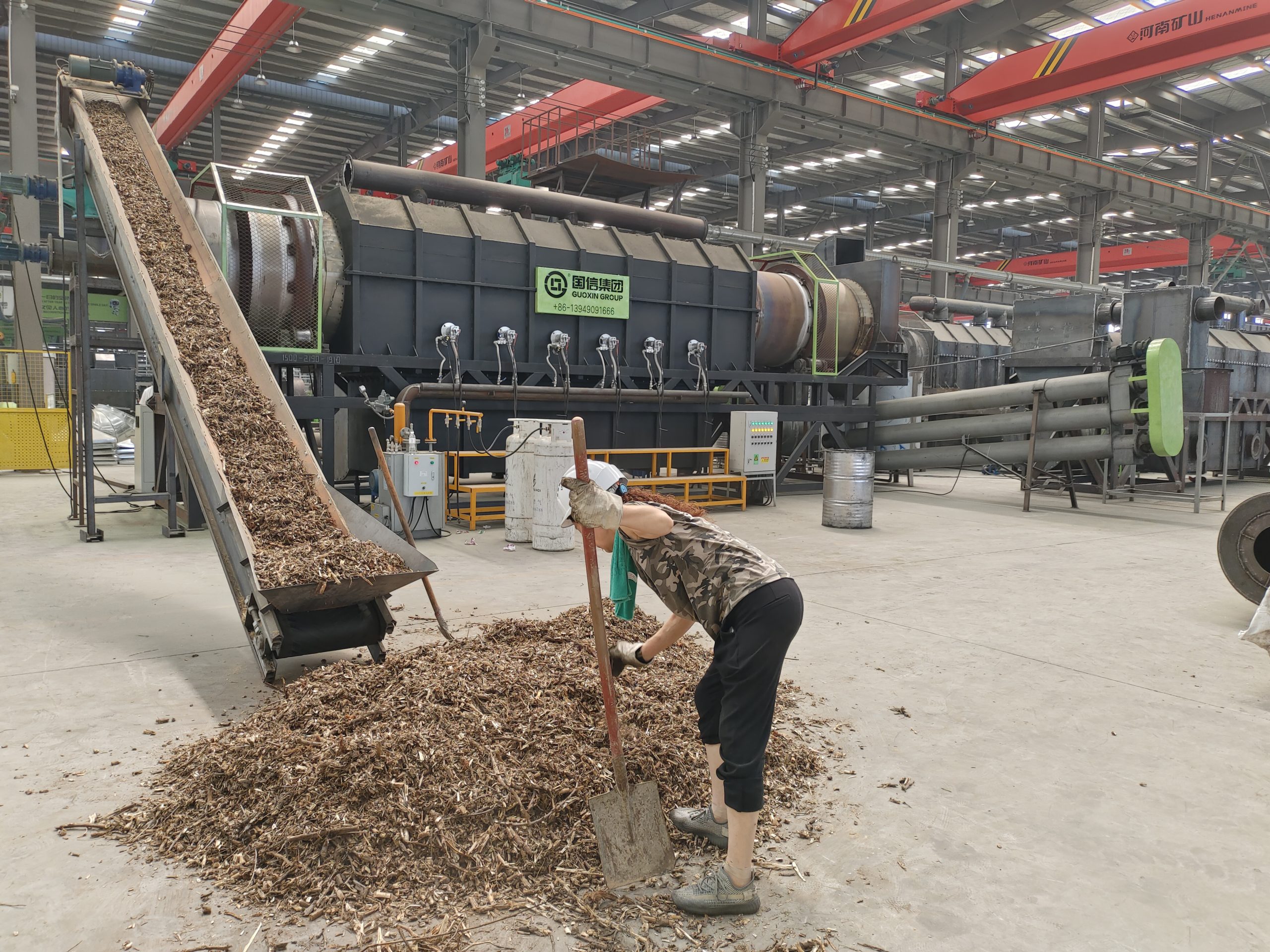 Continuous Drum Carbonization Furnace