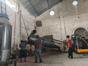 wood chip/shaving rotary dryer