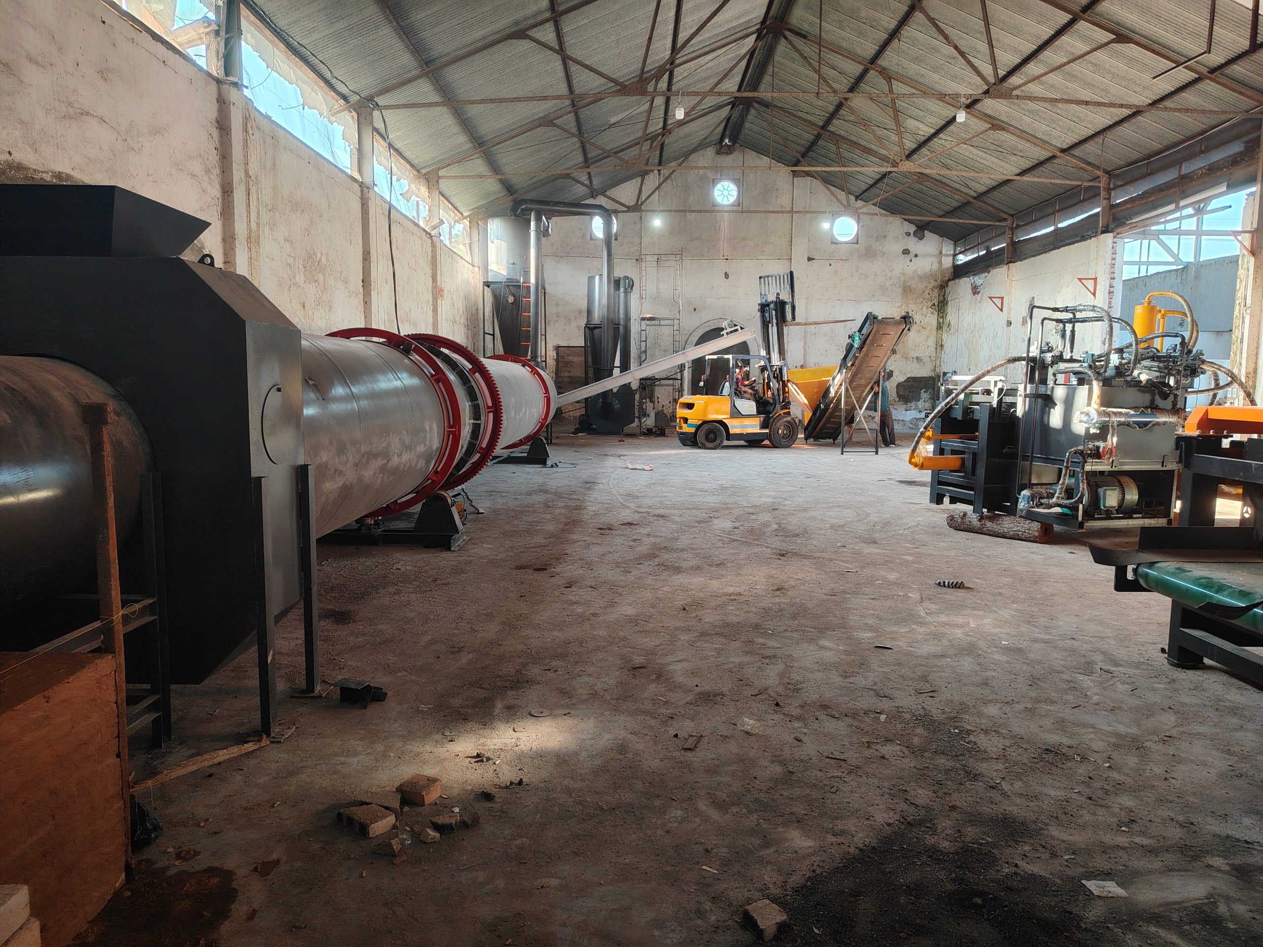 wood chip rotary dryer