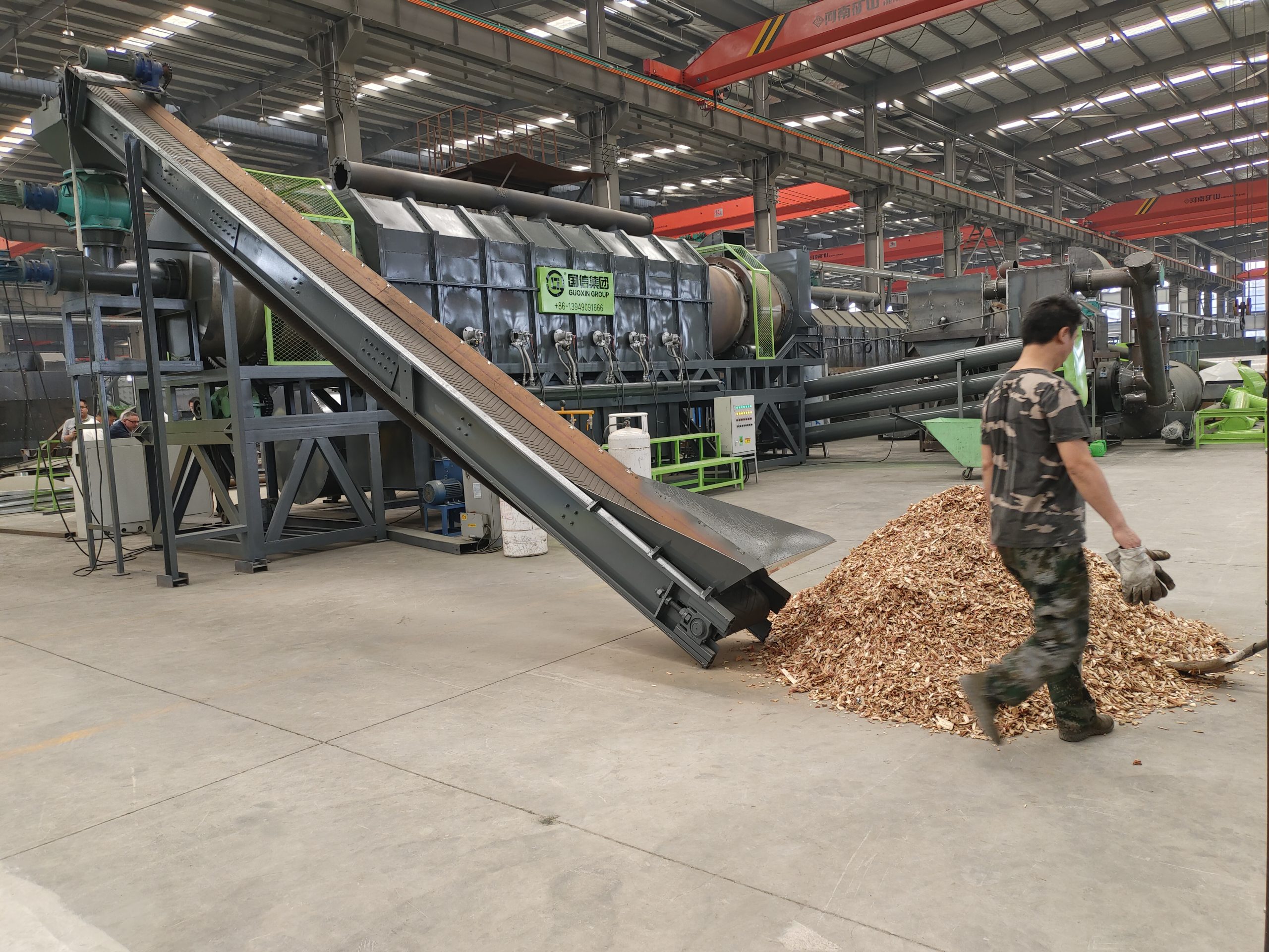 Continuous Drum Carbonization Machine